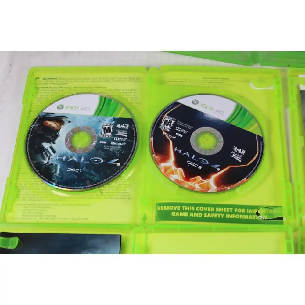5 games: Halo, 3, 4, Reach, ODST (Microsoft Xbox) Authentic, tested